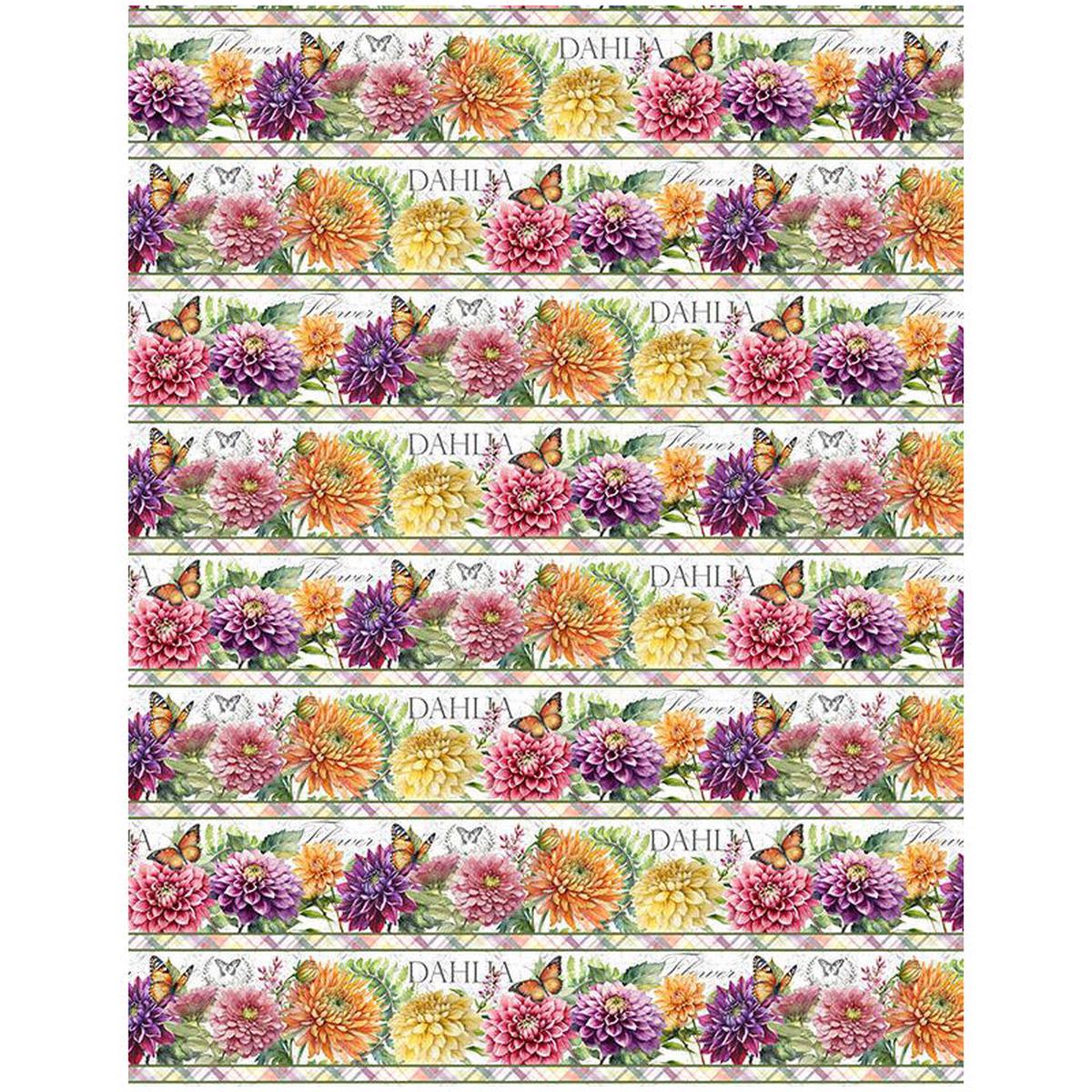 Dahlia Botanica Collection Repeating Stripes Cotton Fabric 33922-157