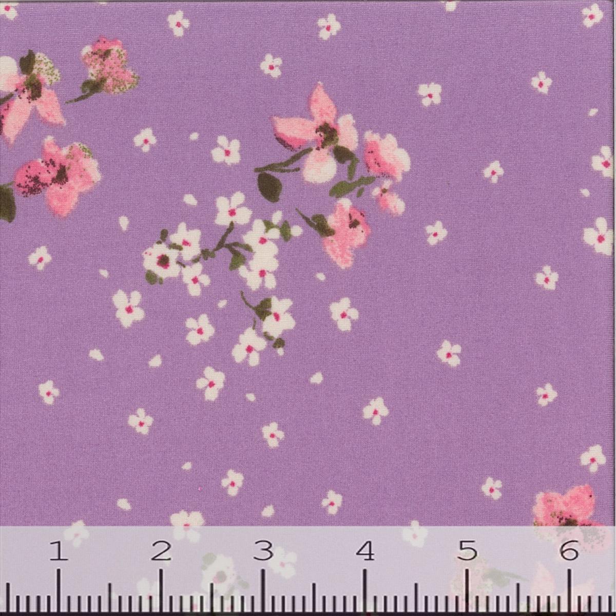 Double Brushed Floral Print Fabric 13218