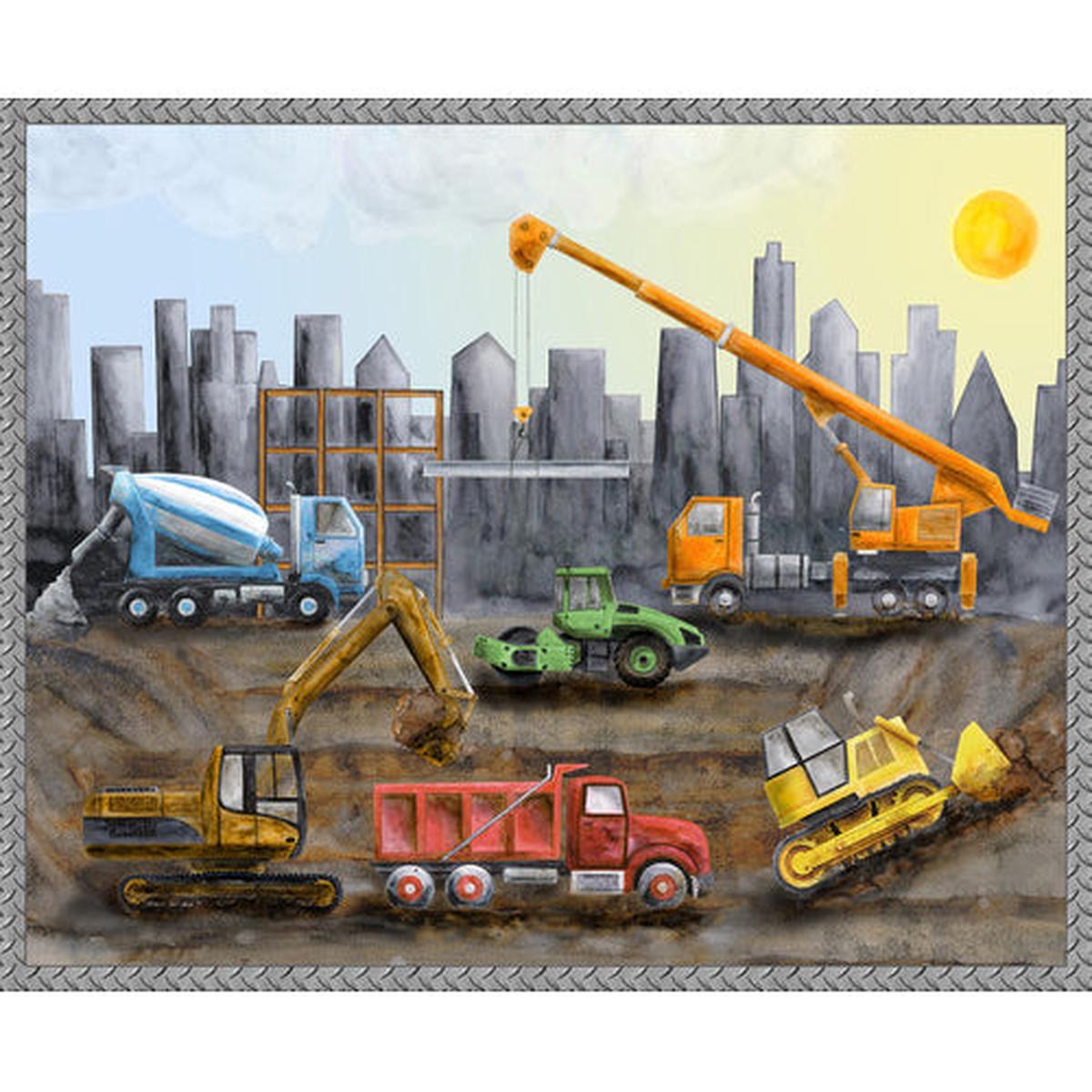 Lets Get Building Cotton Craft Panel 4403P-90