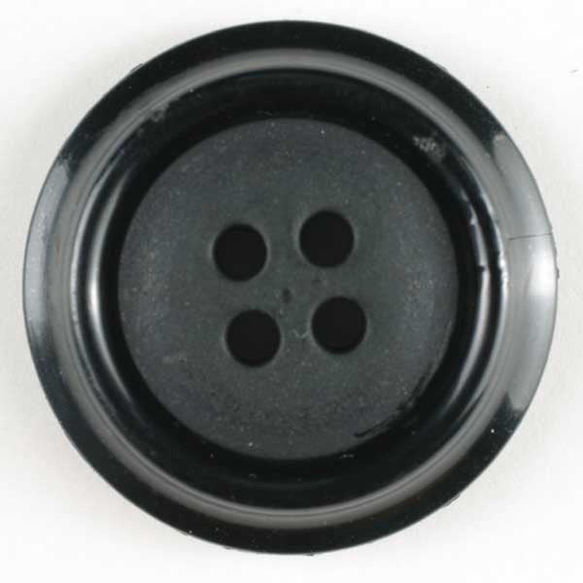 Round Black Buttons with Border