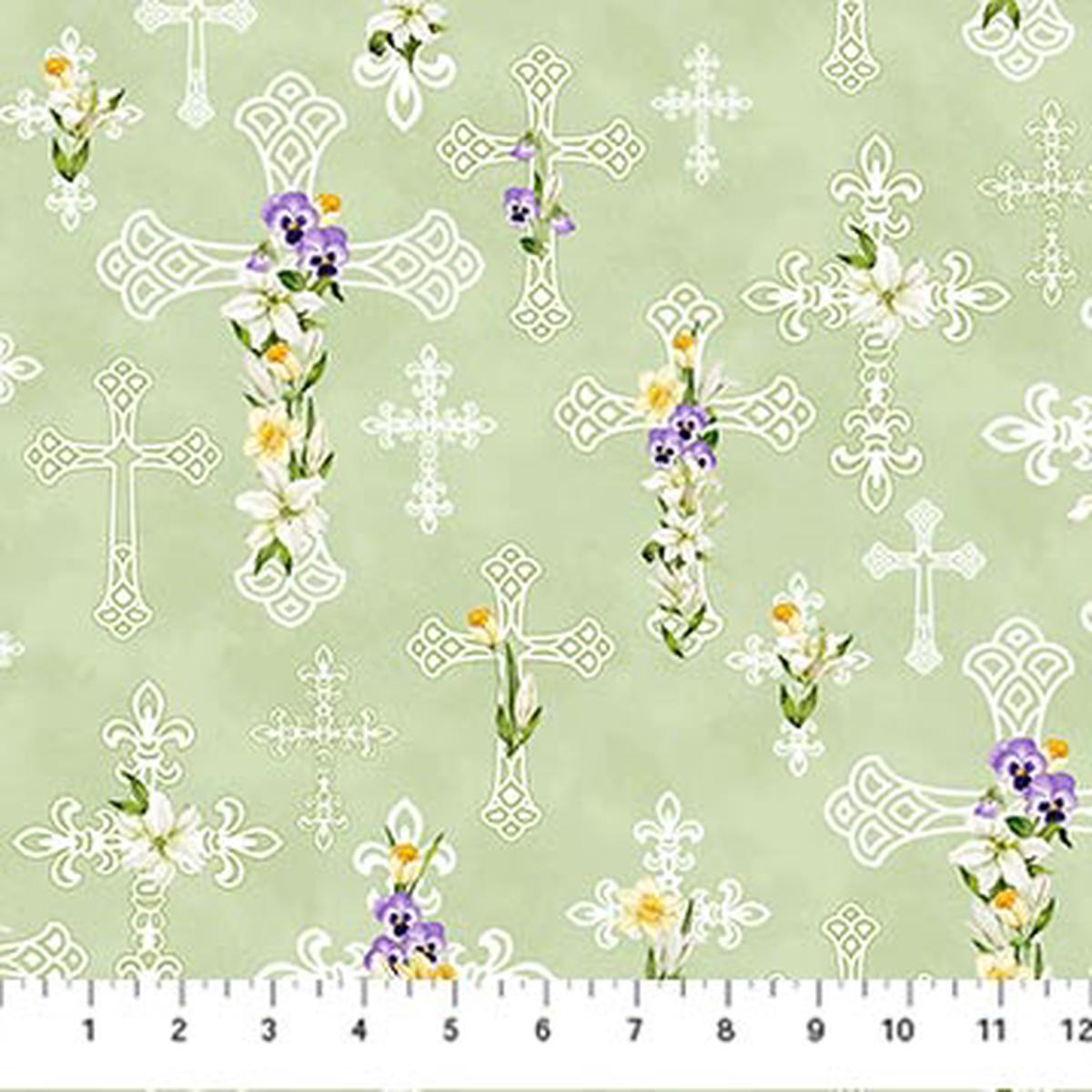 Spring Awakening Collection Delicate Flowers Cotton Fabric 26869