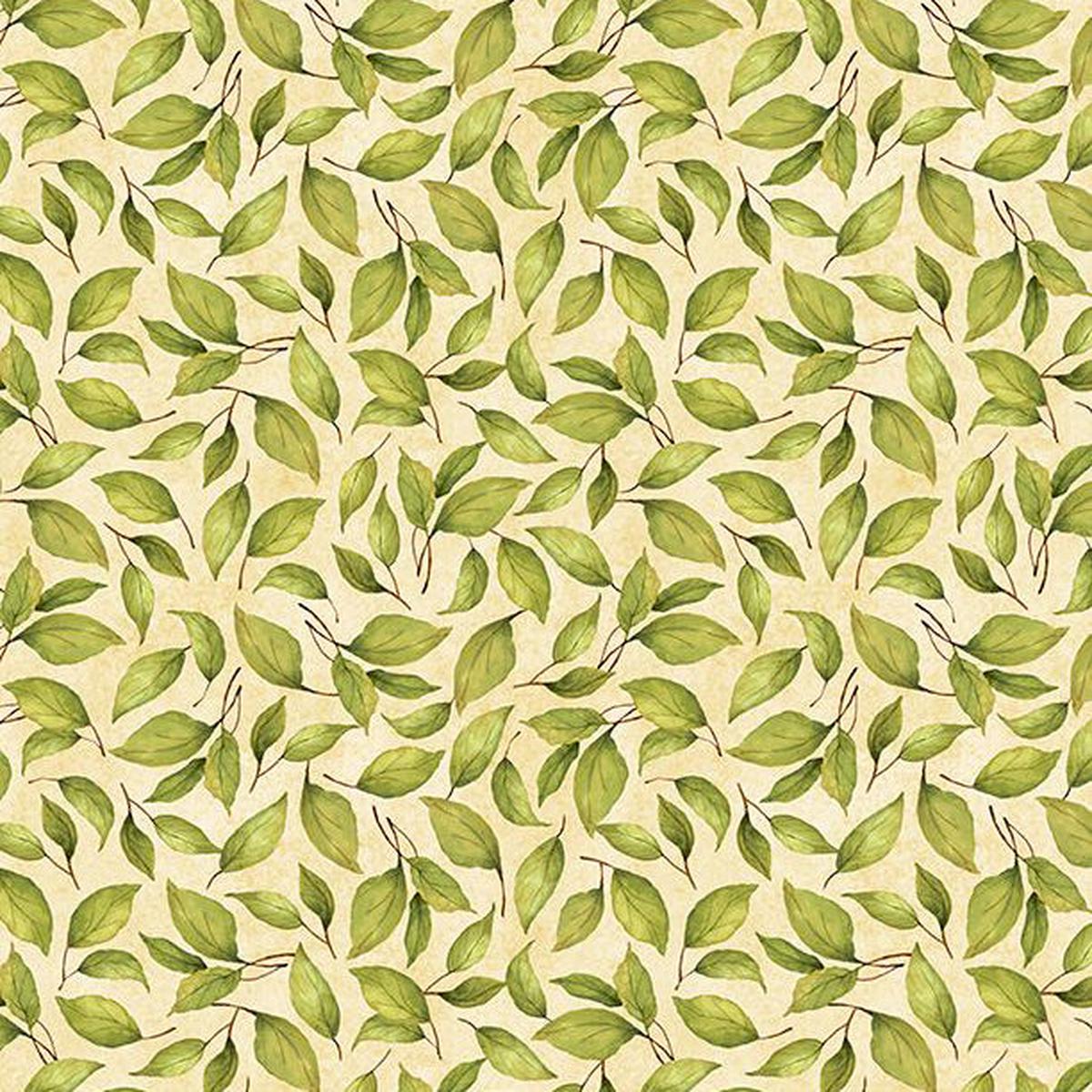 Sunflower Splendor Collection Leaf Toss Cotton Fabric 83330