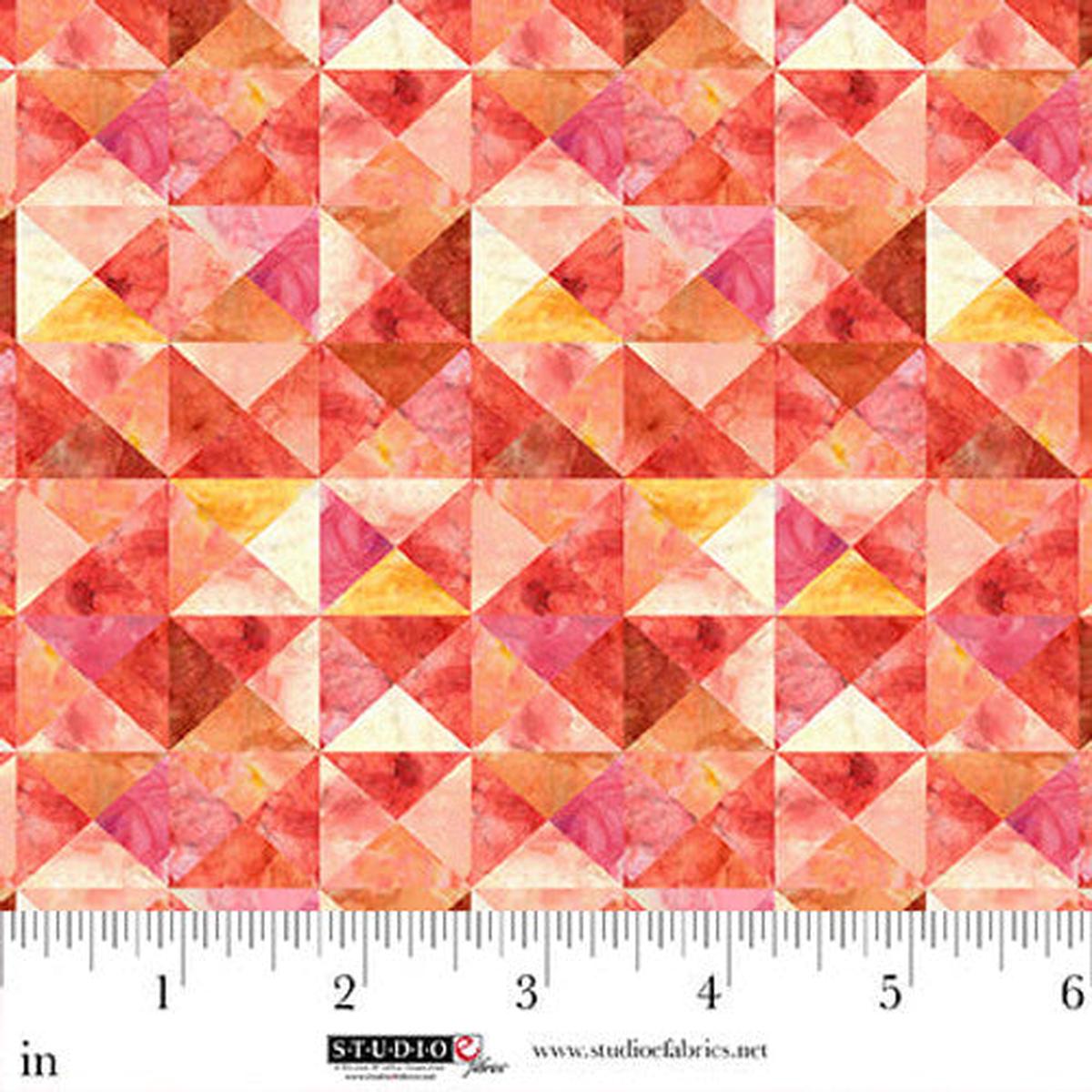 Air Mail Collection Geometric Print Cotton Fabric 8502