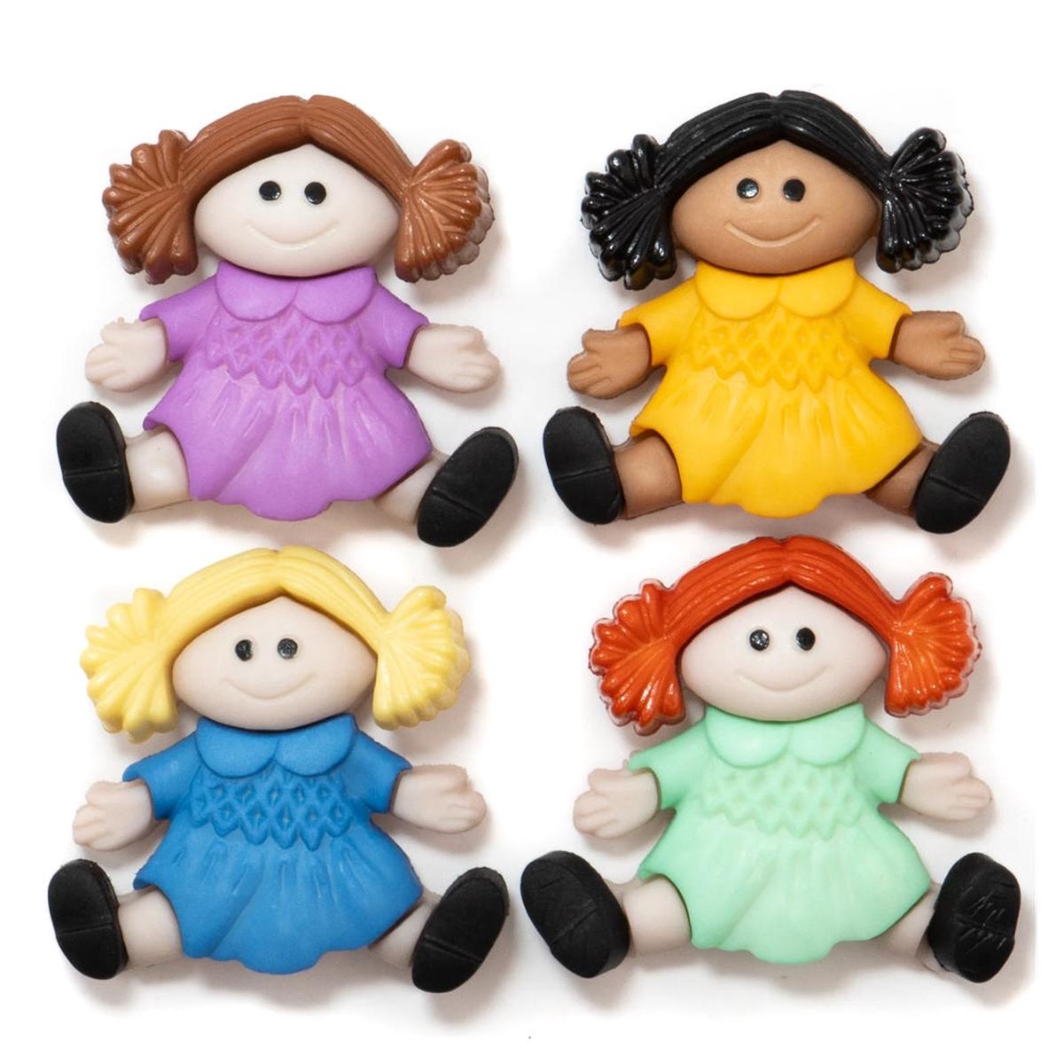 Dolls of the World Buttons 11390