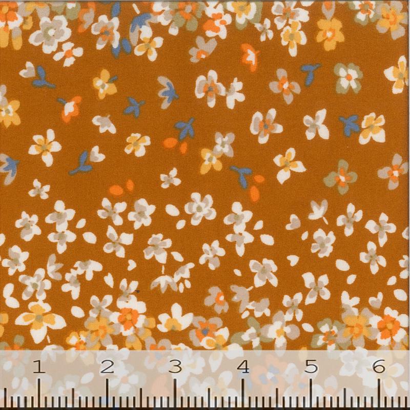 Double Brushed Floral Print Fabric 13016
