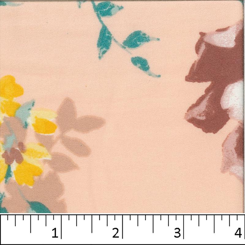 DTY Large Floral Print Fabric FA145