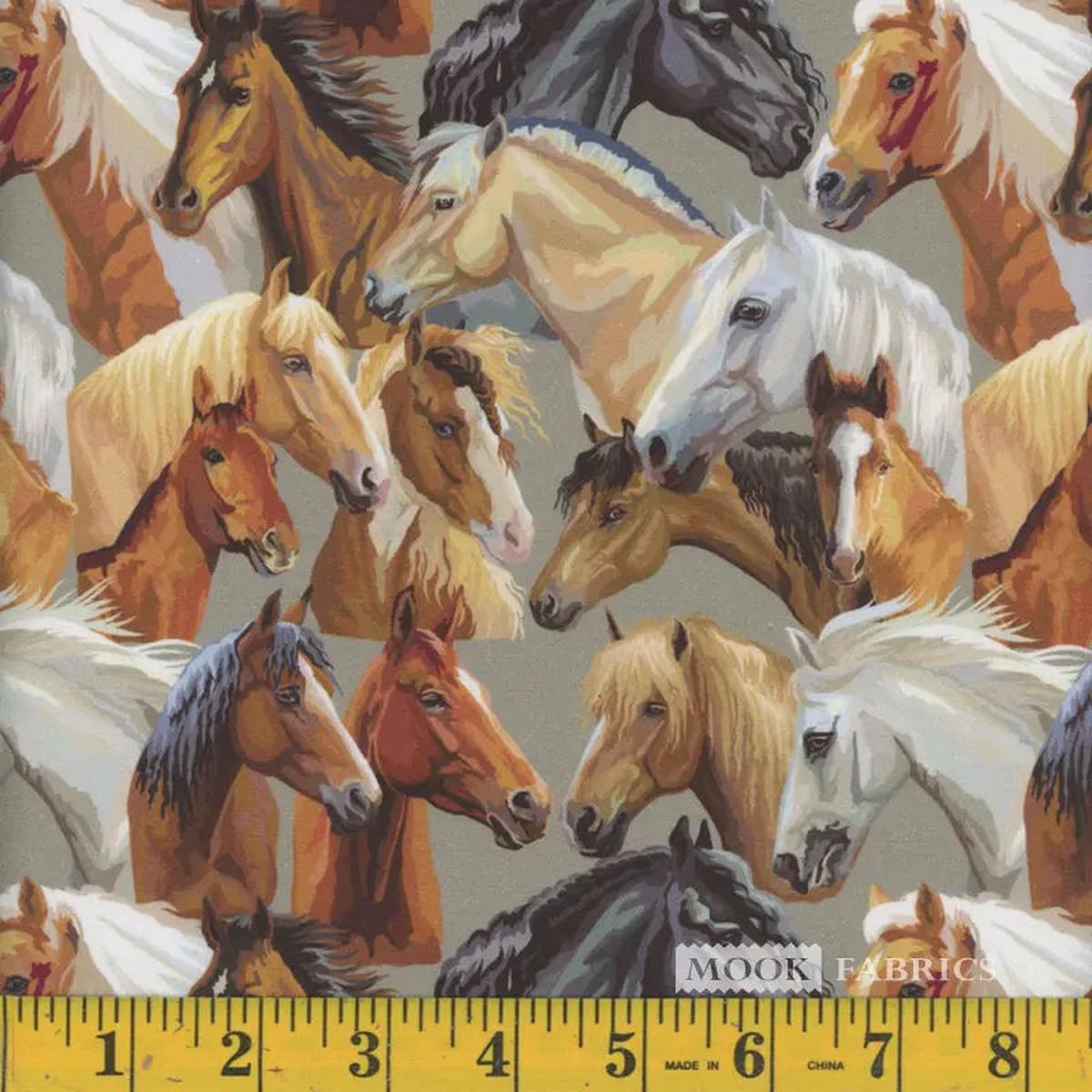 Horses Cotton Fabric 120948