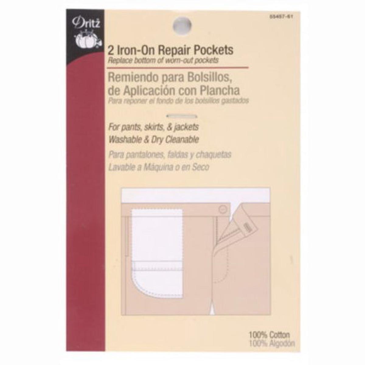 Iron On Repair Pockets S-55457