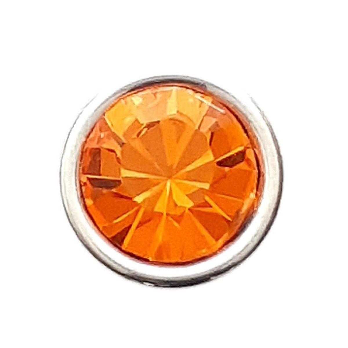 Orange Rhinestone Button DB-0871, 0872