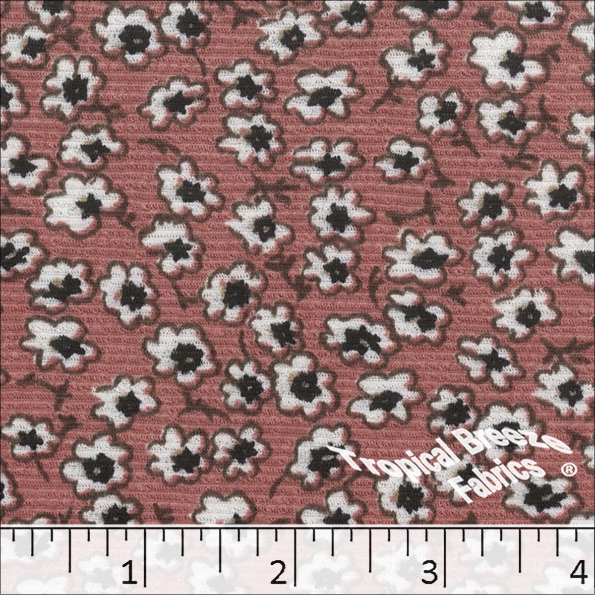 Serenity Knit Floral Print Fabric 572611
