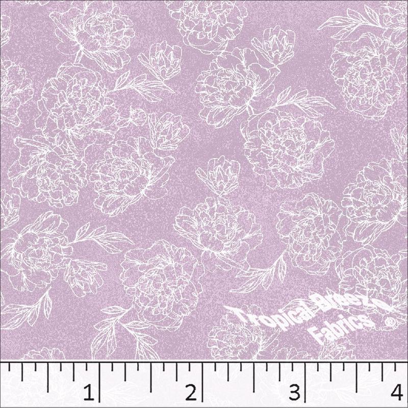 Standard Weave Large Floral Poly Cotton Dress Fabric 6082