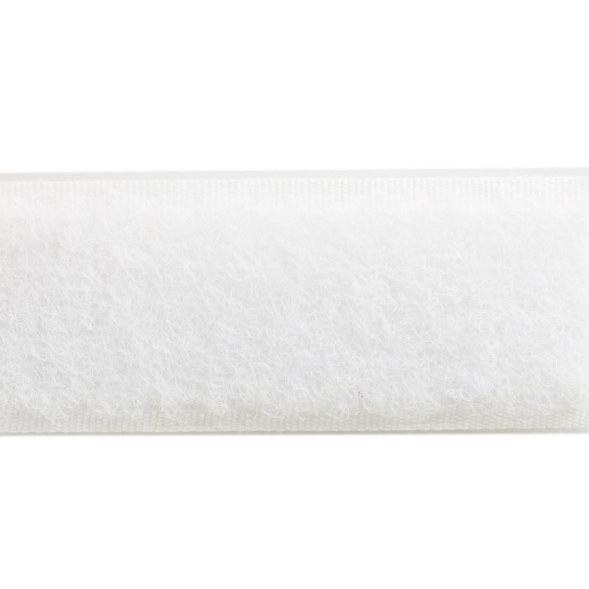 Sticky Back Peel & Stick Fastener for Fabric White