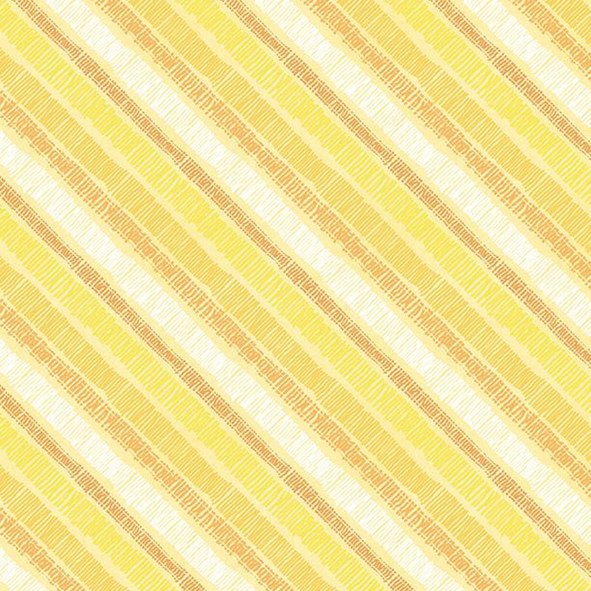 Sunflower Sweet Collection Diagonal Stripe Cotton Fabric 17796