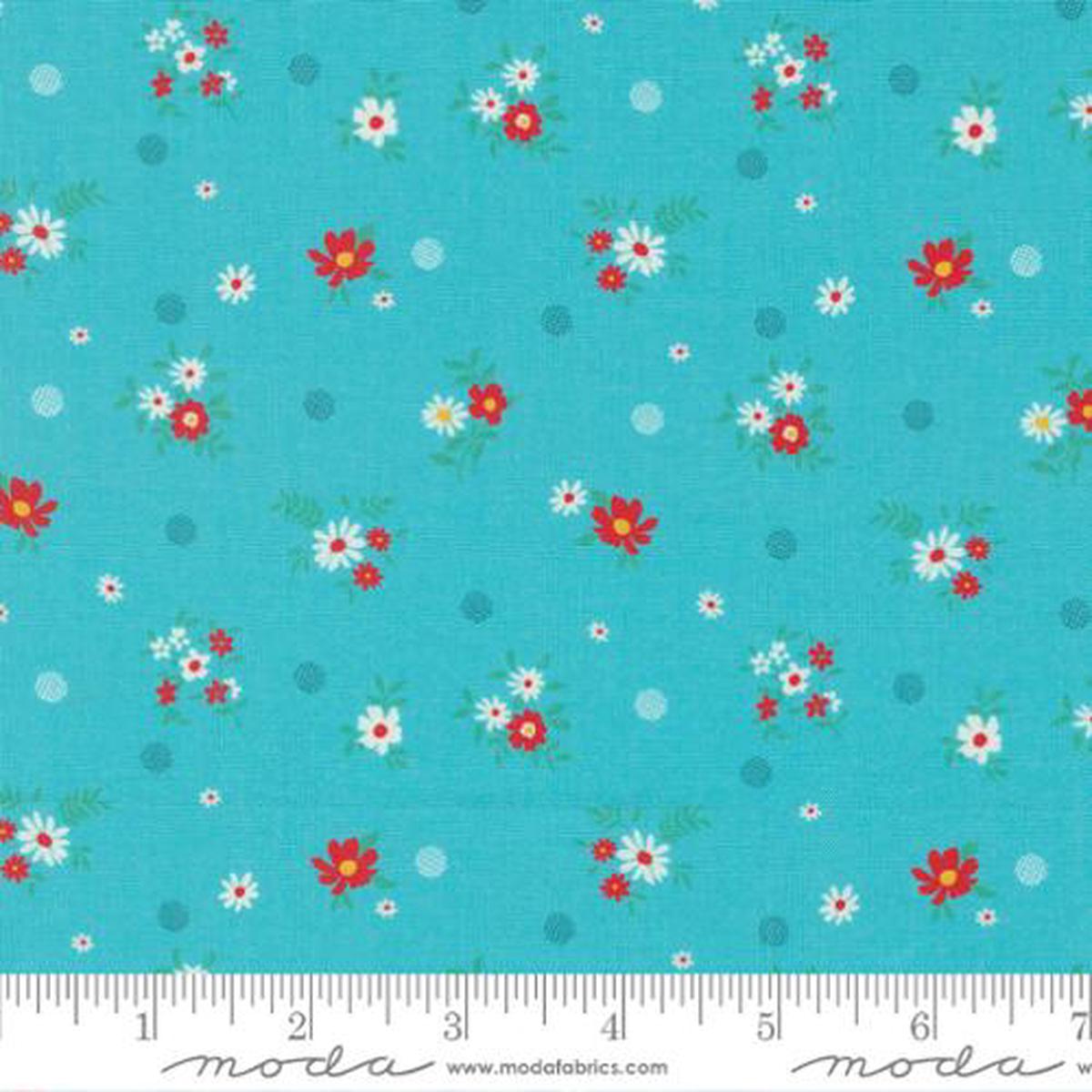 Julia Collection Small Floral Dots Cotton Fabric 11926