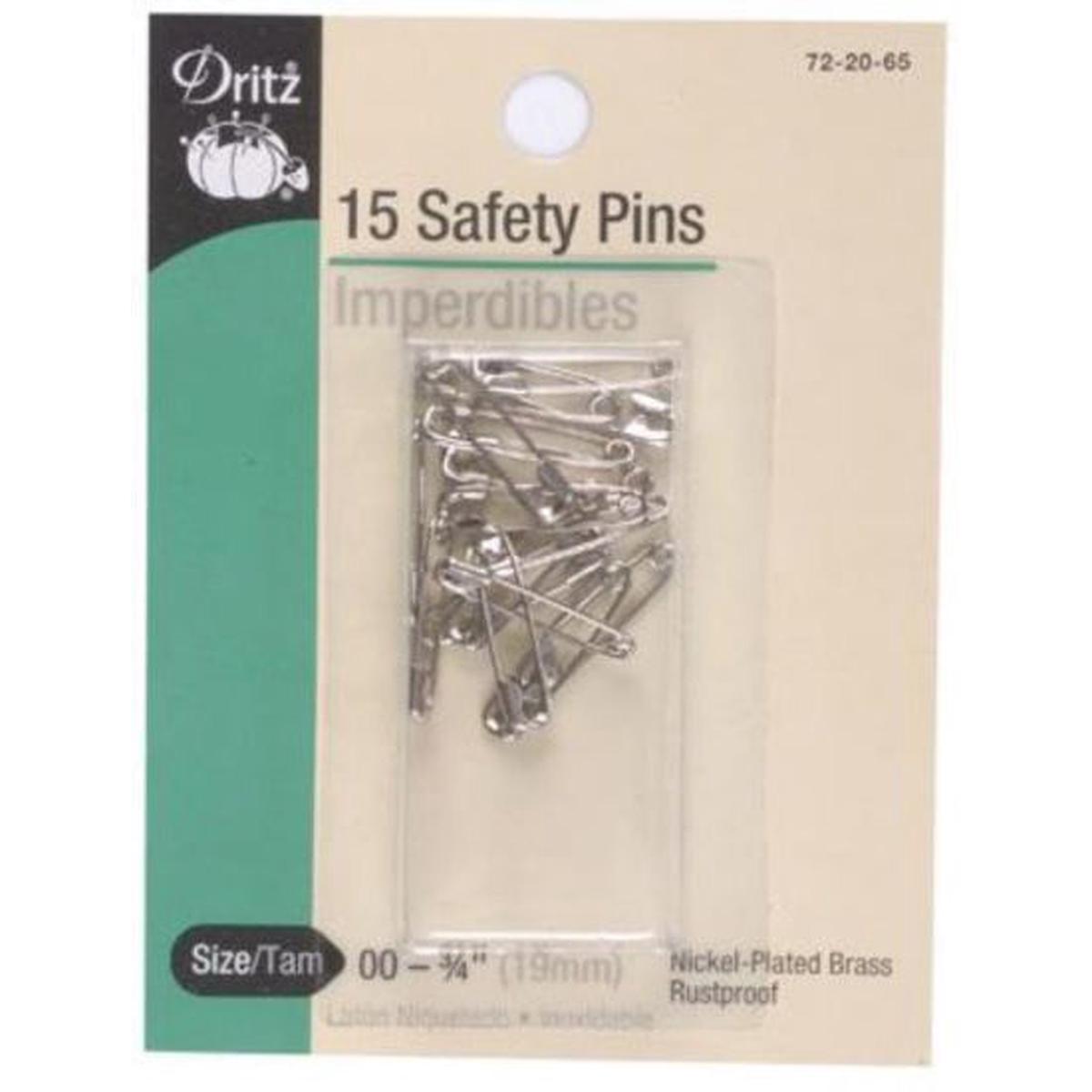 Nickel Plated Safety Pins S-72