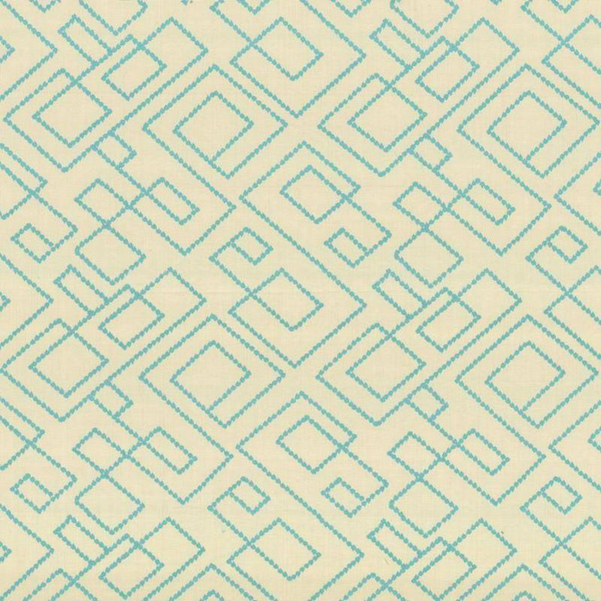 Tallmadge Fret Turquoise by Kasmir Fabric