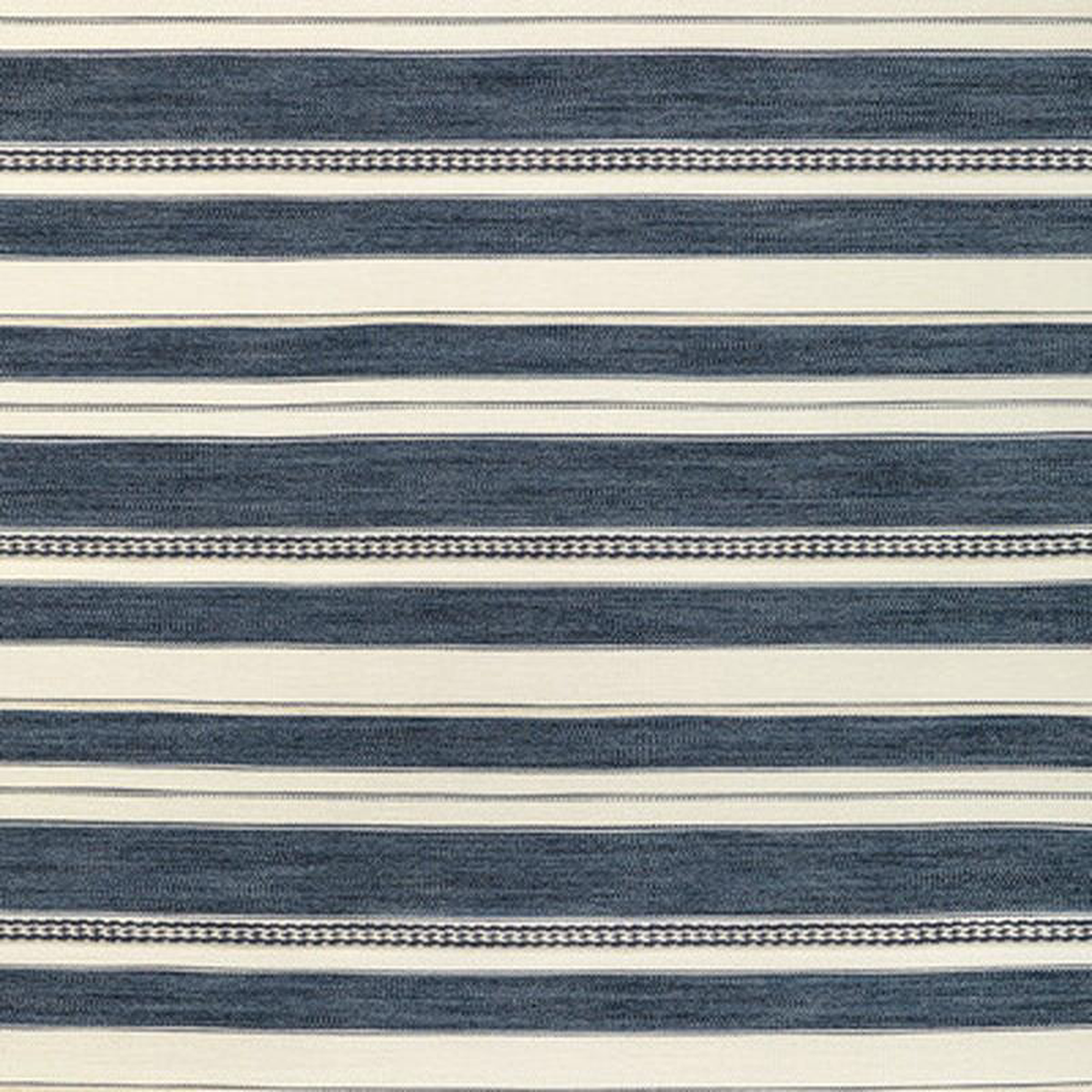 Entoto Stripe MarineIvory by Lee Jofa Fabric