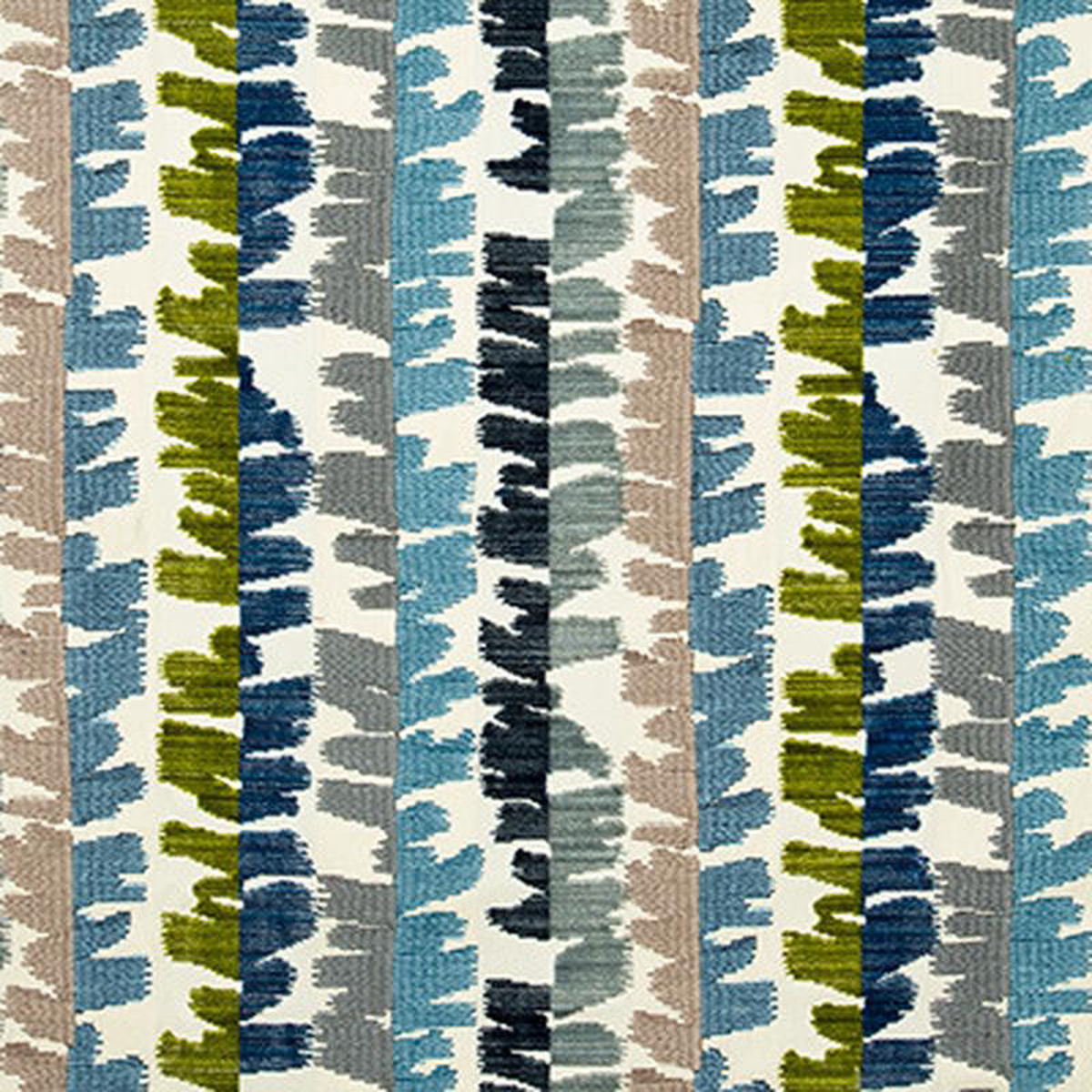 Fractal Velvet BlueGreen by Groundworks Fabric