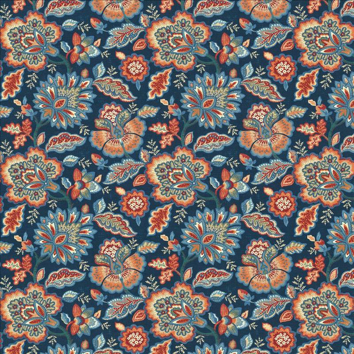Orchard Street Navy by Kasmir Fabric