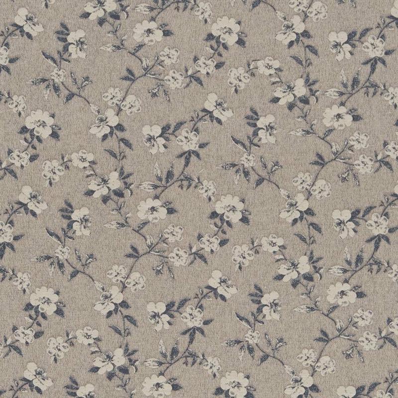 R344 Cobalt Floral by Charlotte Fabric
