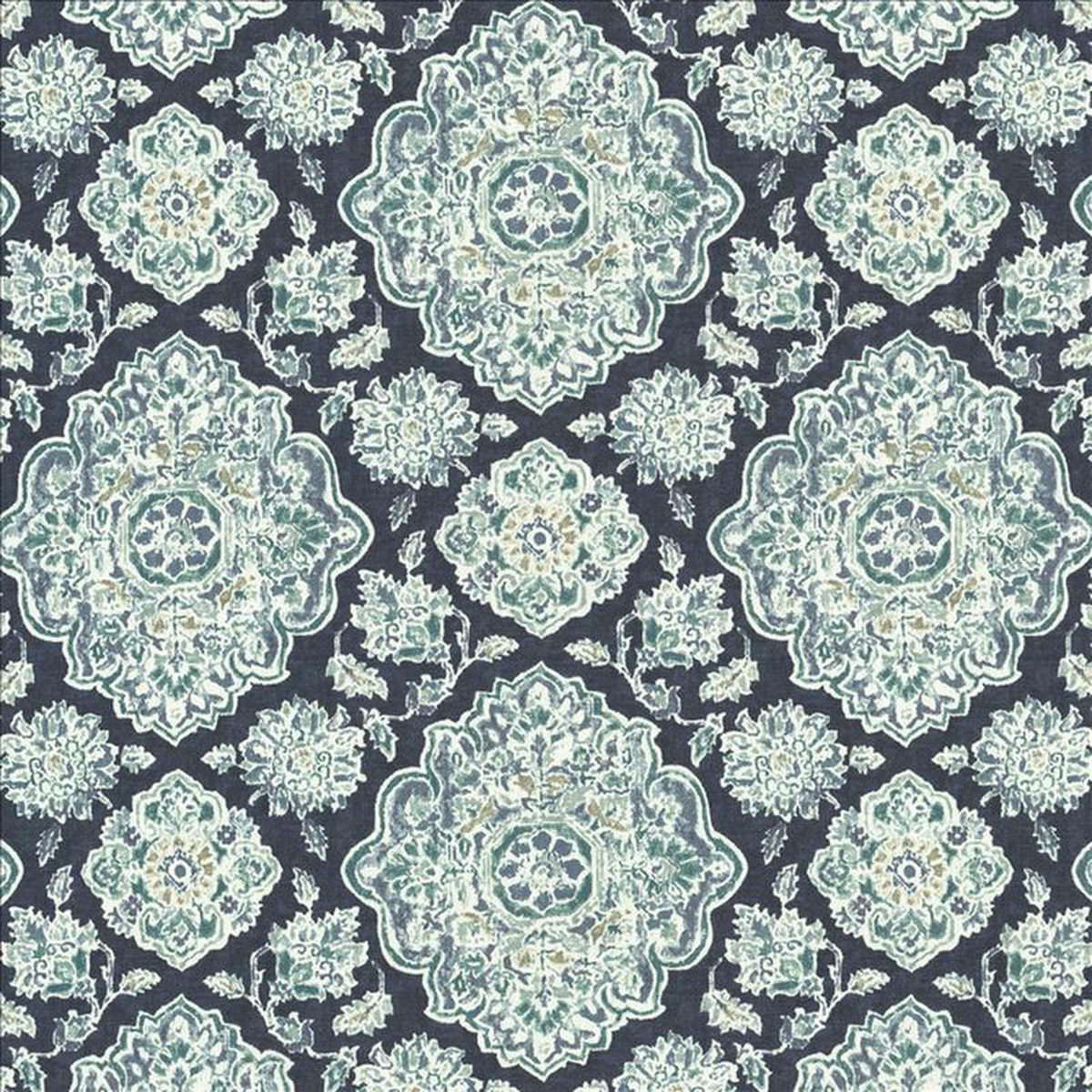 Cowan Court Indigo by Kasmir Fabric