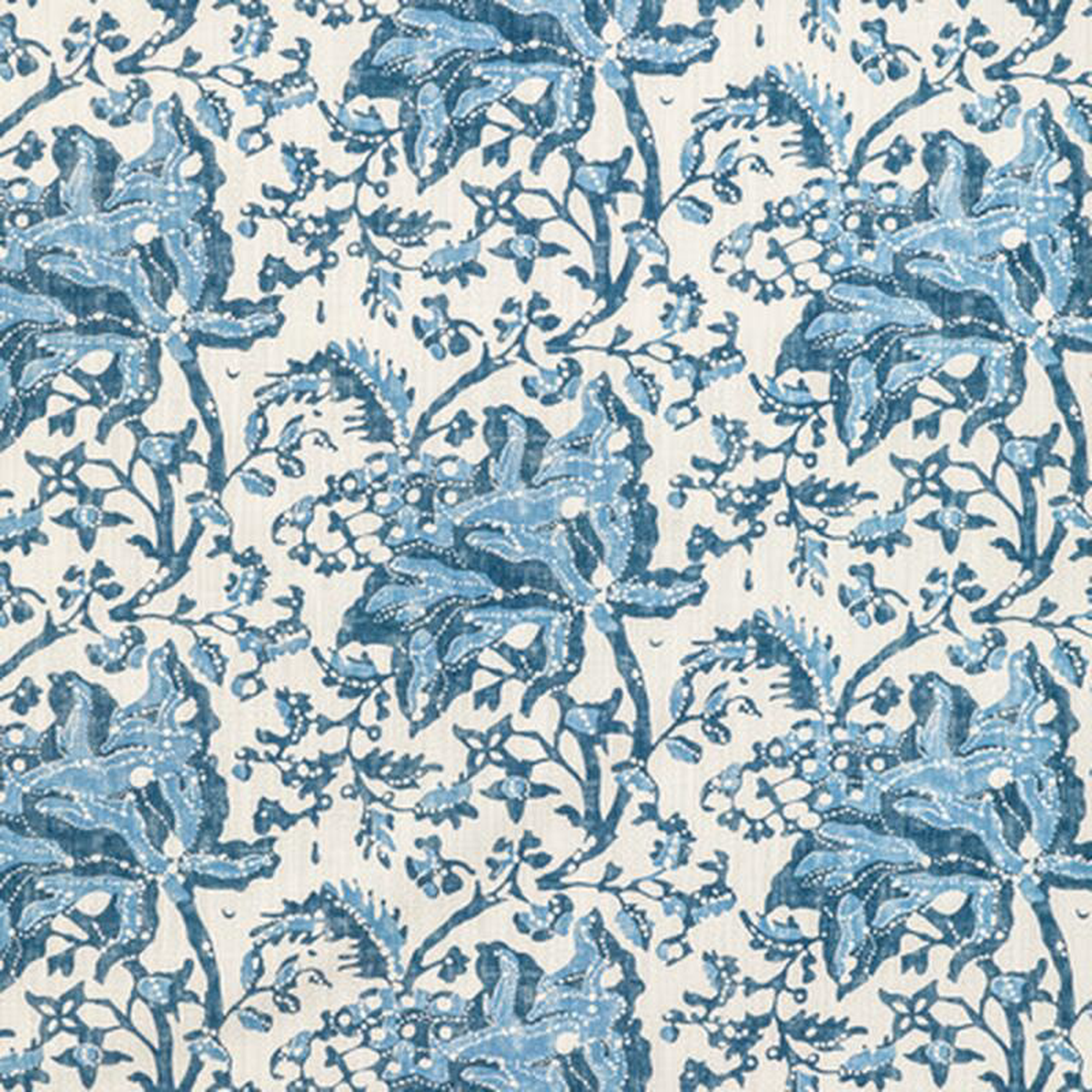 Weymouth Print Indigo by Brunschwig 038 Fils Fabric