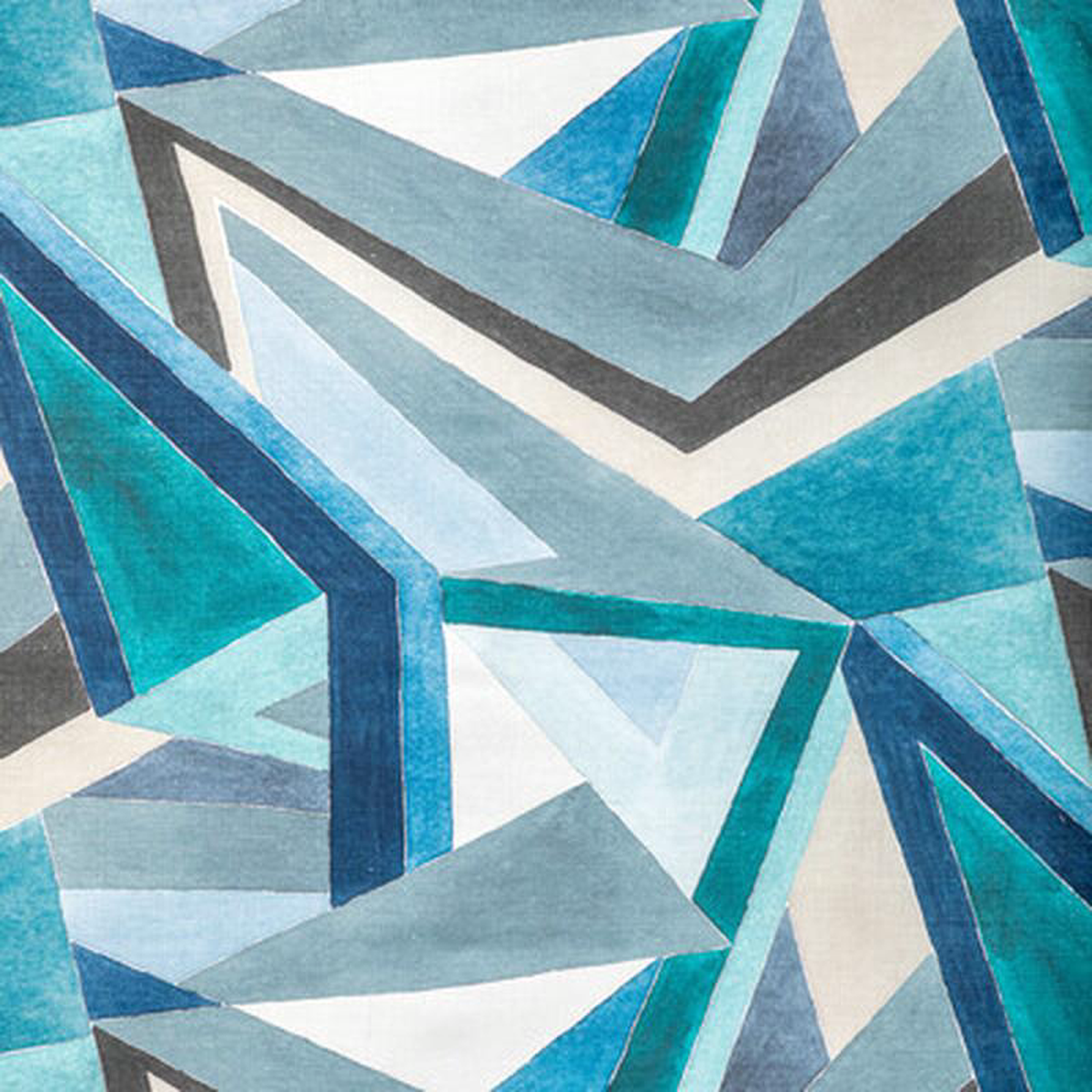 Roulade Print NavyTeal by Lee Jofa Modern Fabric