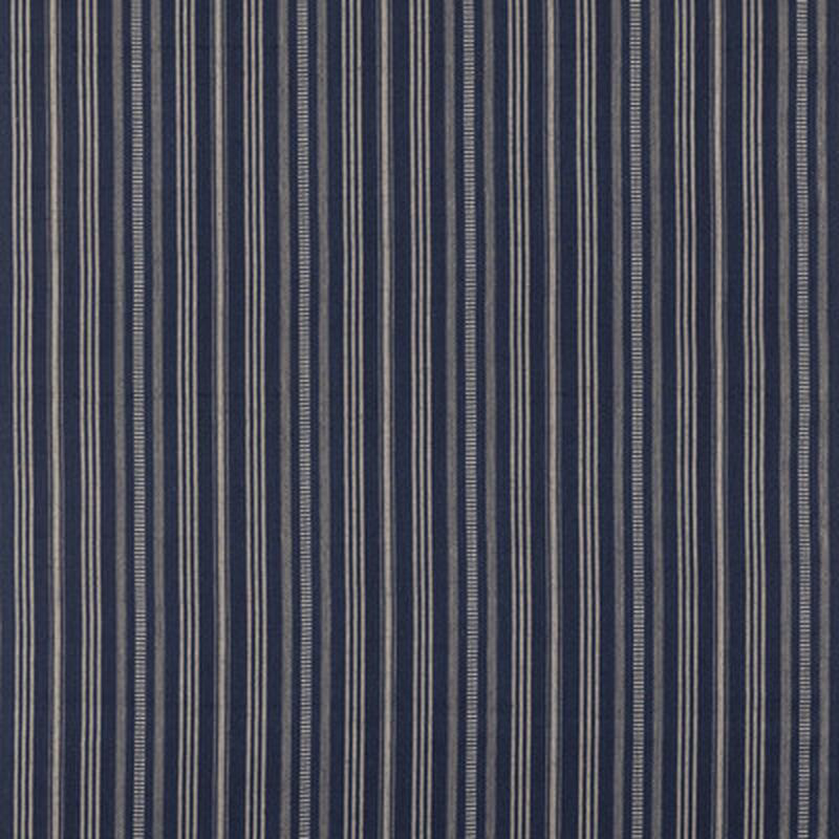 Signal Stripe Indigo by Mulberry Fabric