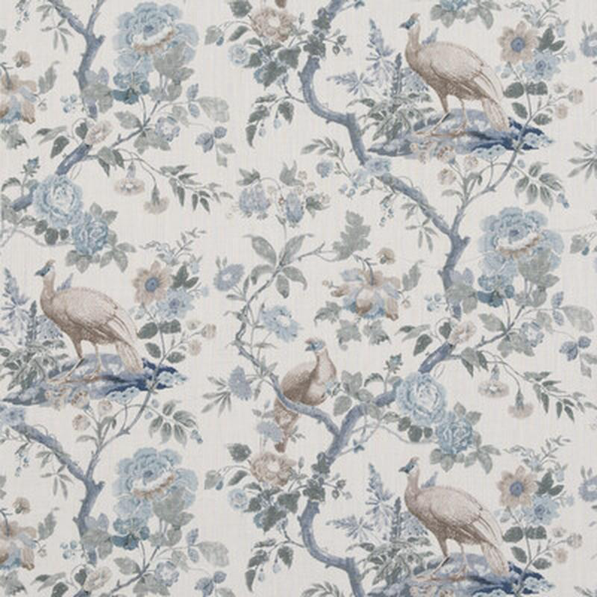Broughton Rose Blue by G P 038 J Baker Fabric