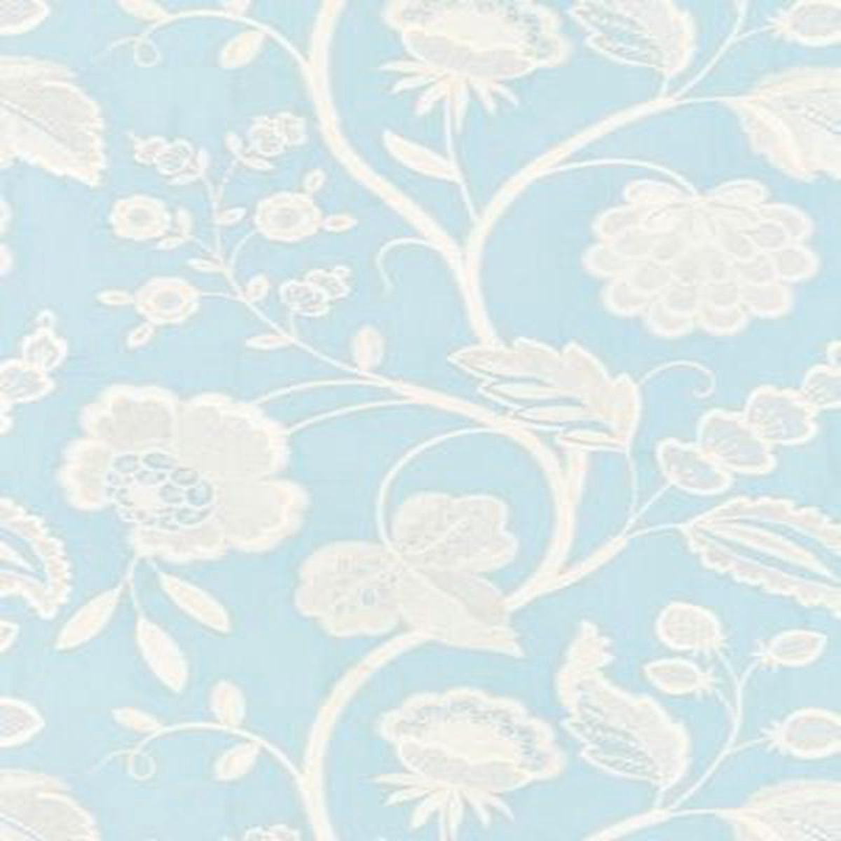 Scalamandre Fabric Kensington Embroidery Sky