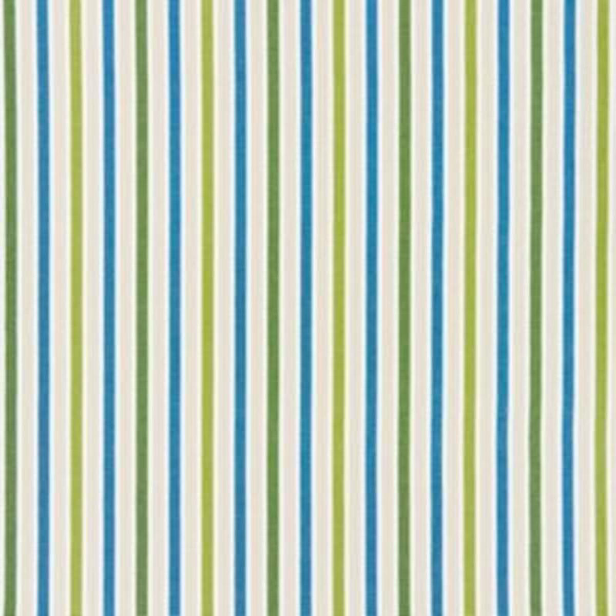 Scalamandre Fabric Leeds Cotton Stripe Ocean Palm