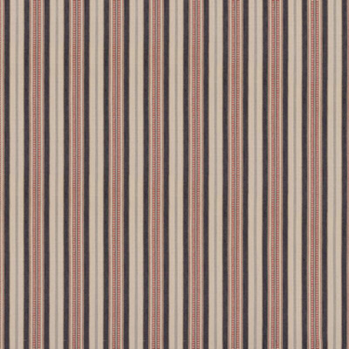 Shelter Stripe IndigoRed by Mulberry Fabric