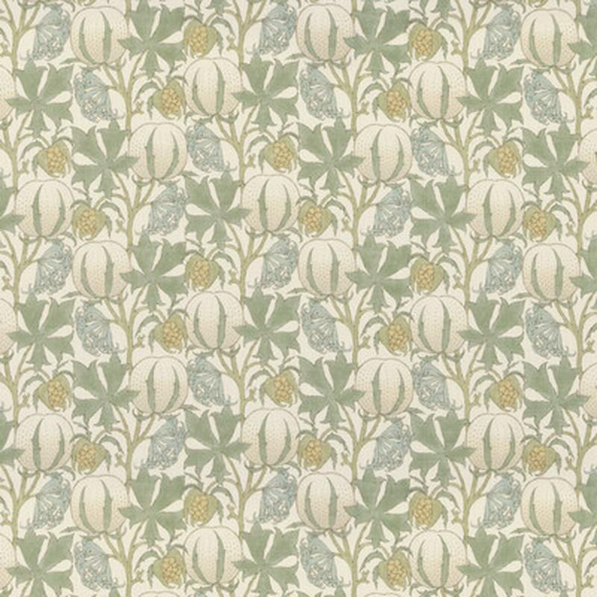 Pumpkins Aqua by G P 038 J Baker Fabric