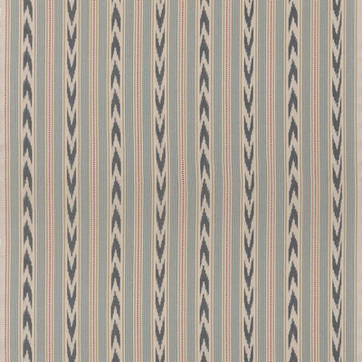Newport Stripe BlueRed by Mulberry Fabric