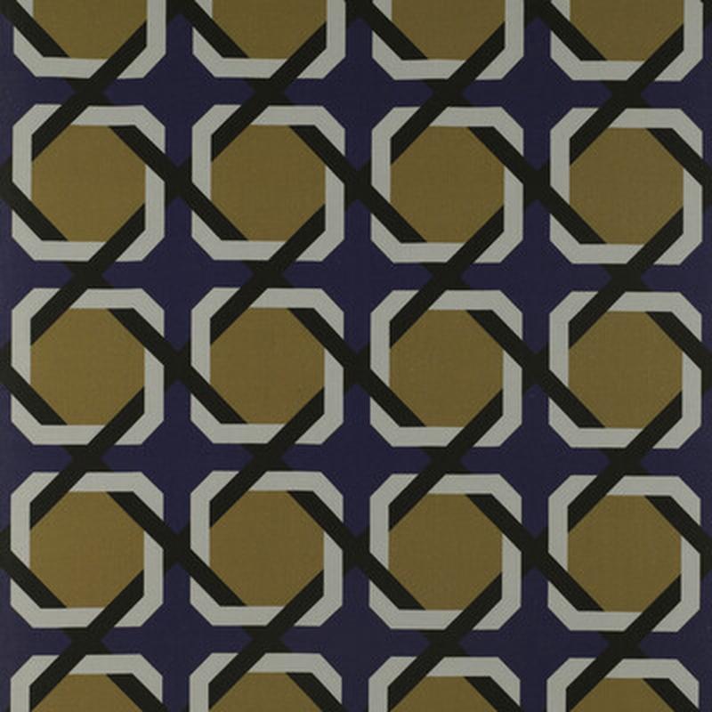 Parioni Azul/Ocre by Gaston Y Daniela Fabric