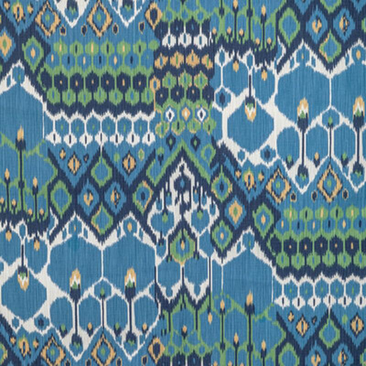 Bonnieux Print BlueLeaf by Brunschwig 038 Fils Fabric