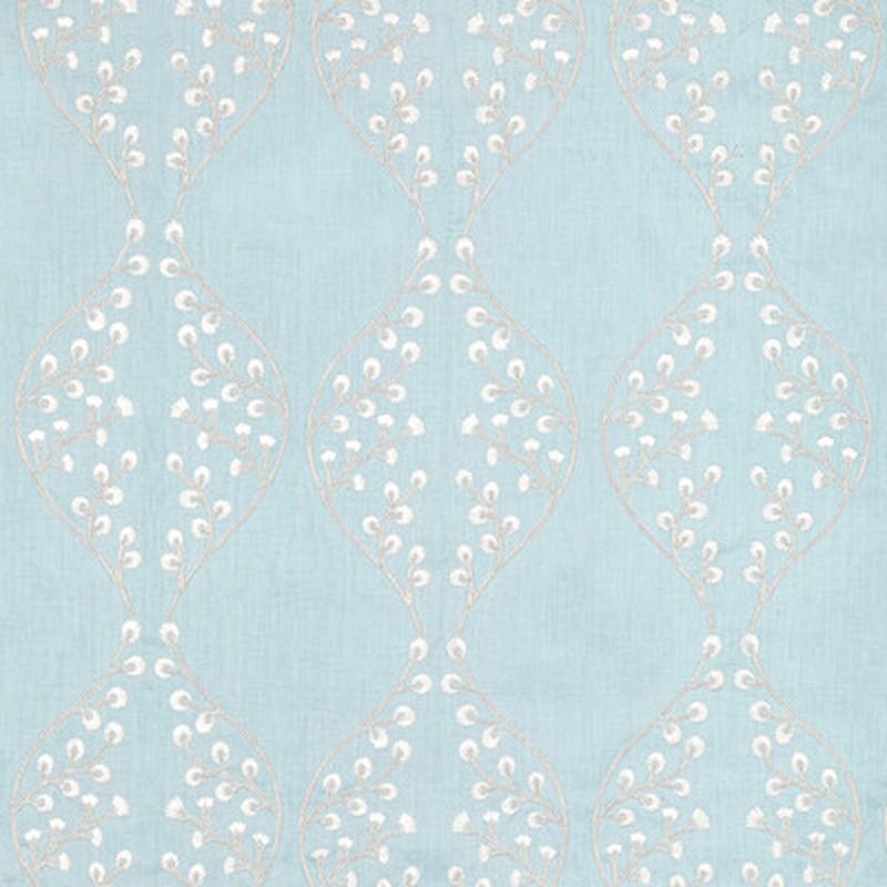 Lillie Embroidery Sky by Lee Jofa Fabric