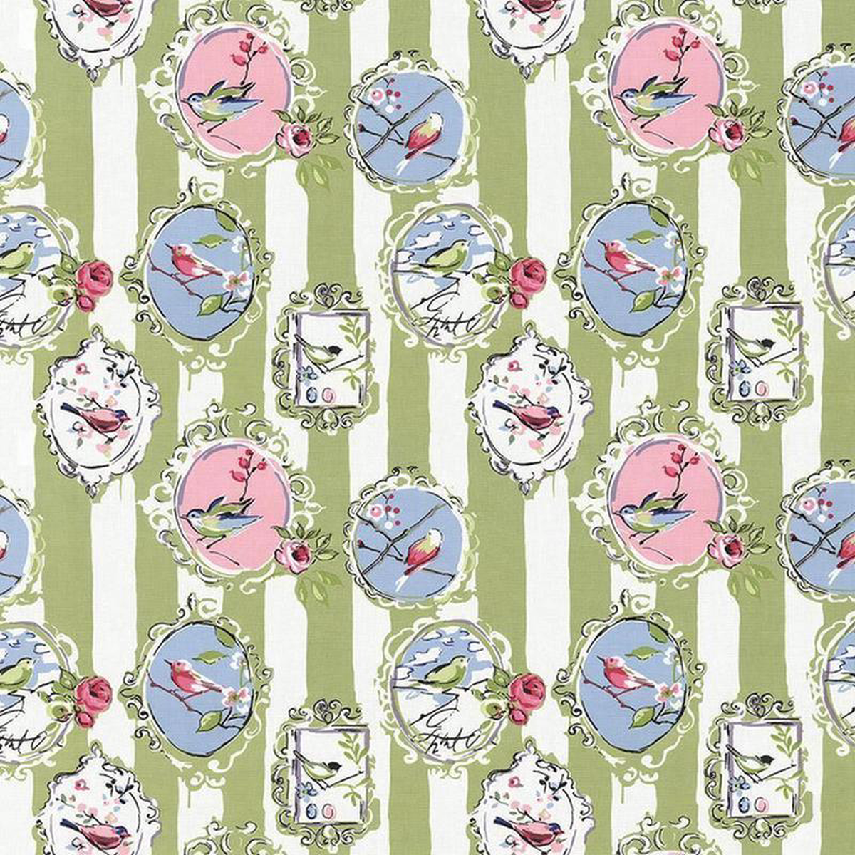 Watch The Birdie Kiwi by Kasmir Fabric
