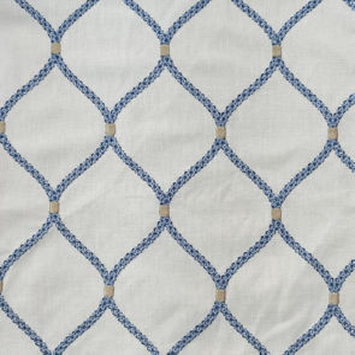 Batik Ivory Blue Multi by Norbar Fabric