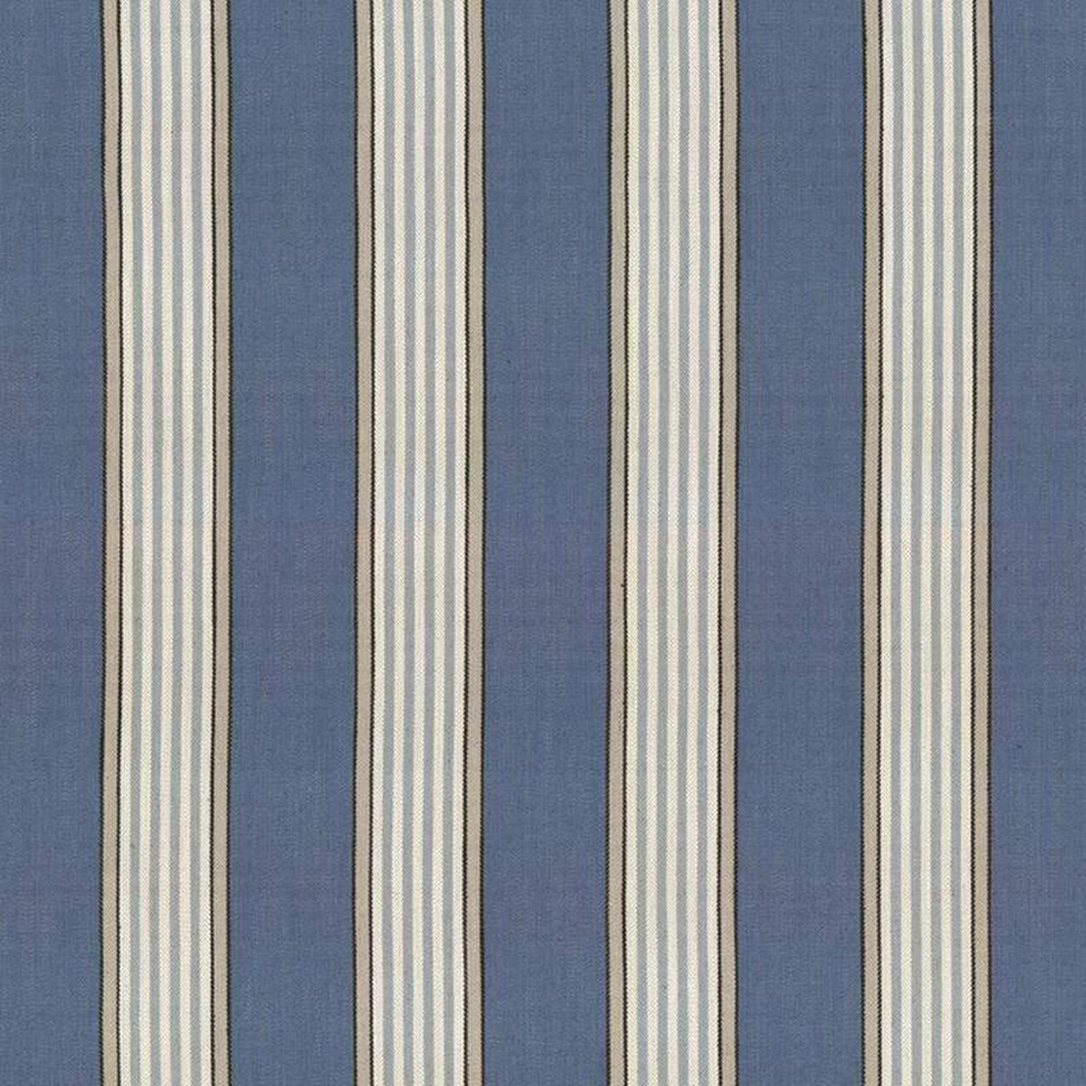 Carnegie Stripe Indigo by Kasmir Fabric
